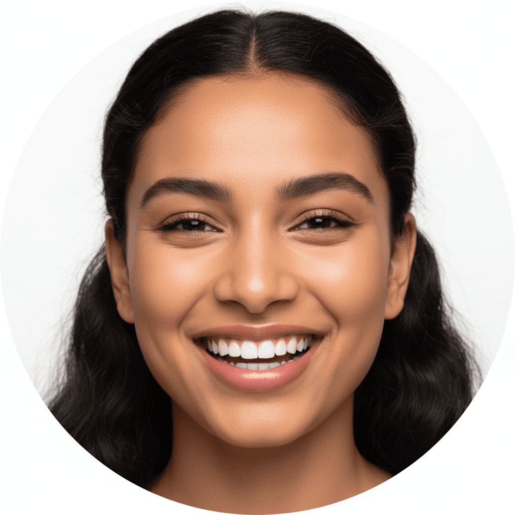 Smiling South Asian woman cruiser